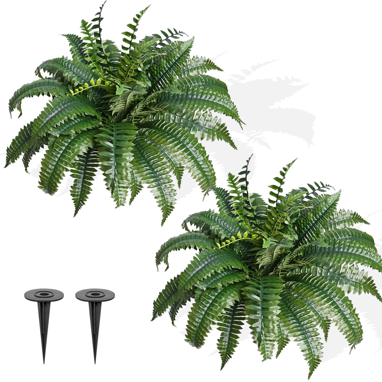 Amazon.com: FAJUNZH 2 Pack Fake Artificial Ferns with Spike for